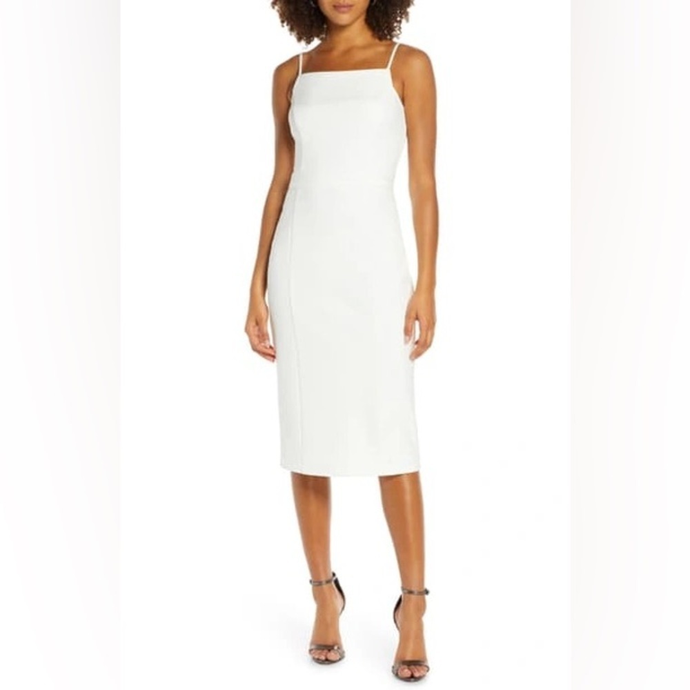 Harlyn Body-con Dress In Off White
